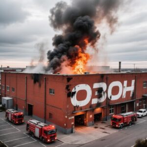 Возгорание на складе Озон